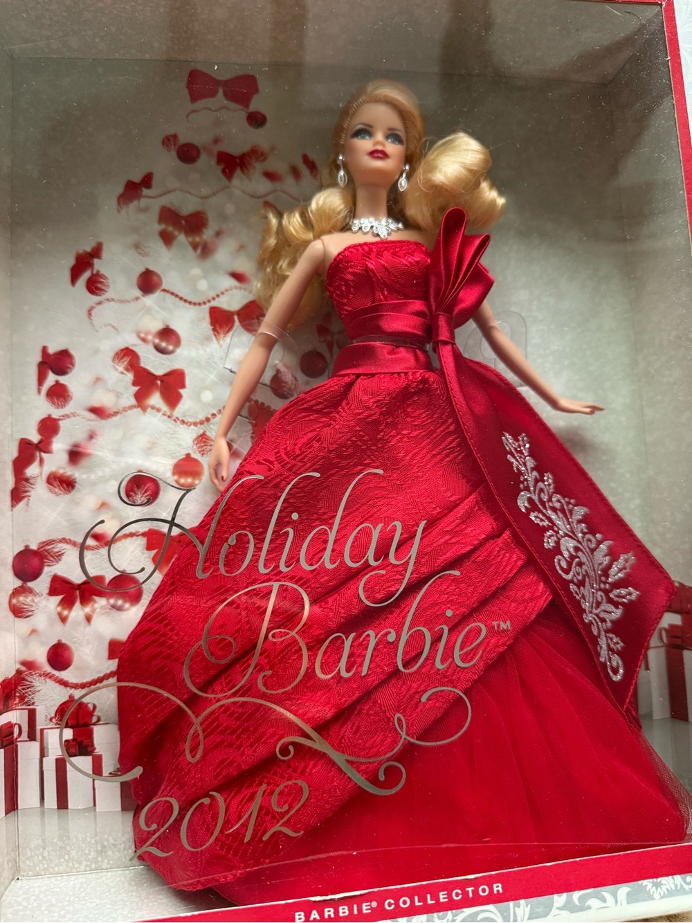 Barbie Holiday Collector Doll in Red Satin Gown